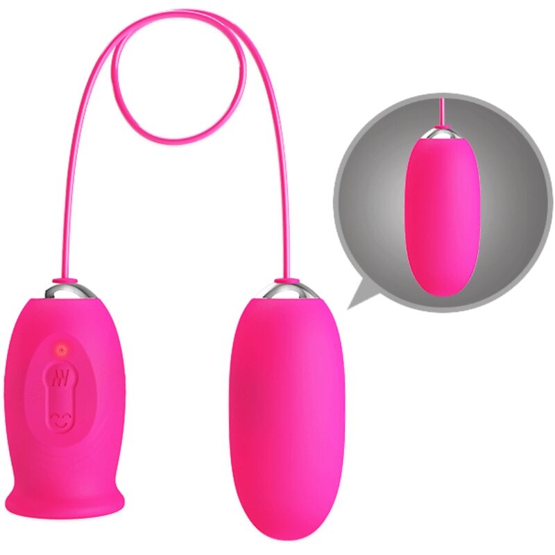 PRETTY LOVE - DAISY VIBREREND EI + CLITORISSTIMULERENDE TONG ROZE