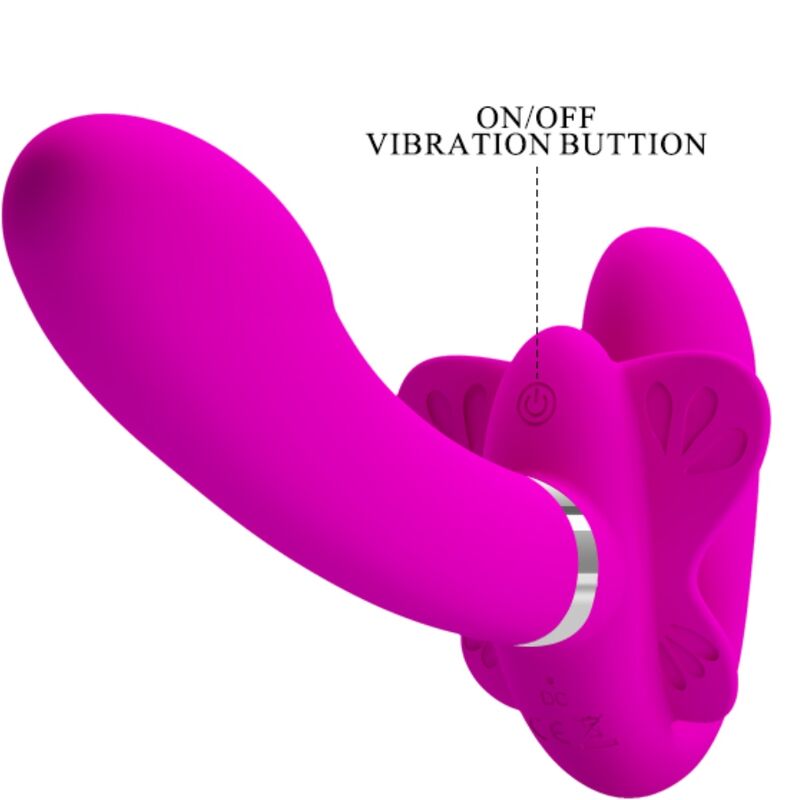 PRETTY LOVE - VALERIE DUBBELE STRAP-ON VIBRATOR 12 TRILLINGEN PAARS