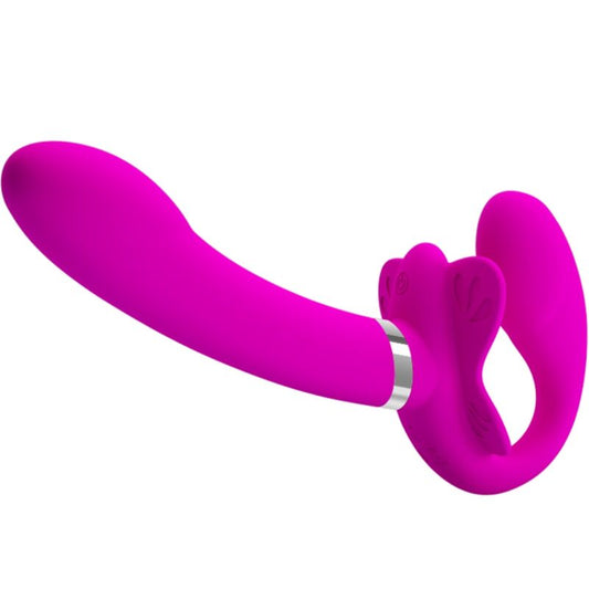 PRETTY LOVE - VALERIE DUBBELE STRAP-ON VIBRATOR 12 TRILLINGEN PAARS