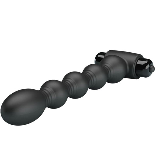 PRETTY LOVE - LYNN SILICONEN ANAALPLUG 10 TRILLINGEN ZWART