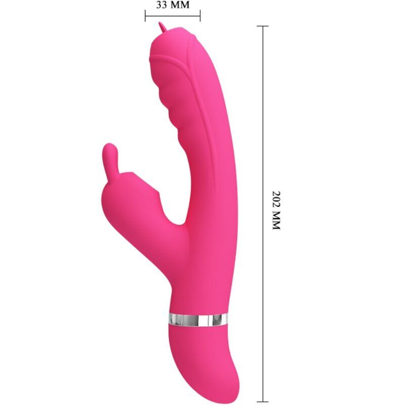 PRETTY LOVE - PHOENIX MULTIFUNCTIONELE KONIJNENVIBRATOR ROZE