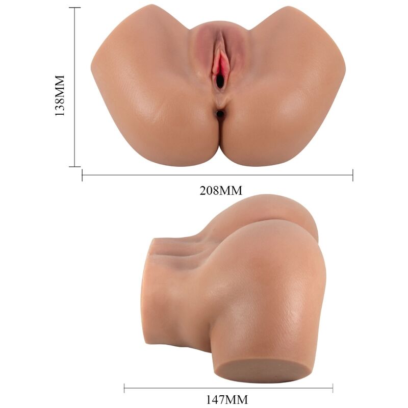 CRAZY BULL - HAILEY VIBRATOR BIL MET REALISTISCHE VAGINA EN ANUS AFSTANDSBEDIENING