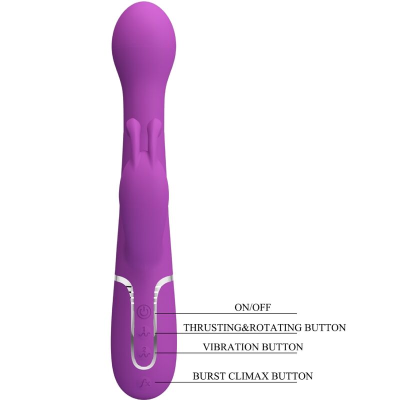 PRETTY LOVE - DEJON 3-IN-1 MULTIFUNCTIONELE KONIJNENVIBRATOR PAARS