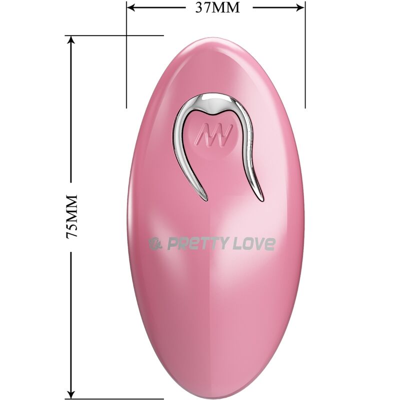 PRETTY LOVE - CAILEY NIPPLE CLAMPS 10 VIBRATIES AFSTANDSBEDIENING ROZE