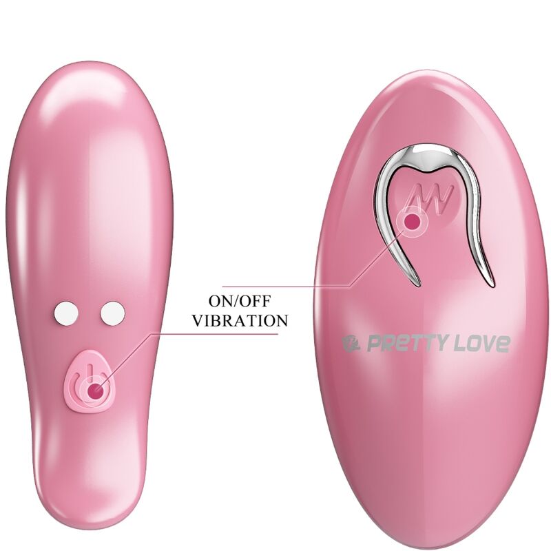 PRETTY LOVE - CAILEY NIPPLE CLAMPS 10 VIBRATIES AFSTANDSBEDIENING ROZE
