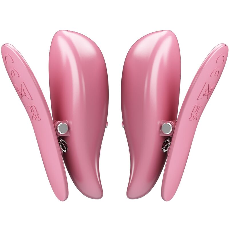 PRETTY LOVE - CAILEY NIPPLE CLAMPS 10 VIBRATIES AFSTANDSBEDIENING ROZE