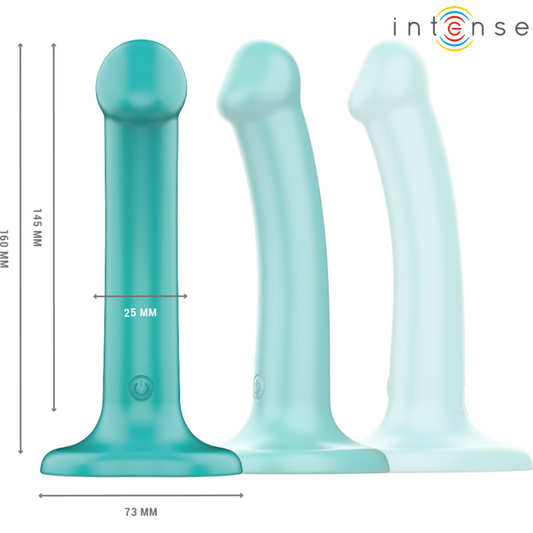 INTENSE - KATIE VIBRATOR MET ZUIGNAP 10 TRILLINGEN BLAUW AFSTANDSBEDIENING