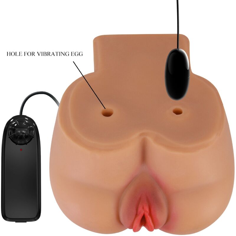 CRAZY BULL - KYLIE BILNAAD VIBRATOR MET REALISTISCHE VAGINA EN ANUS AFSTANDSBEDIENING