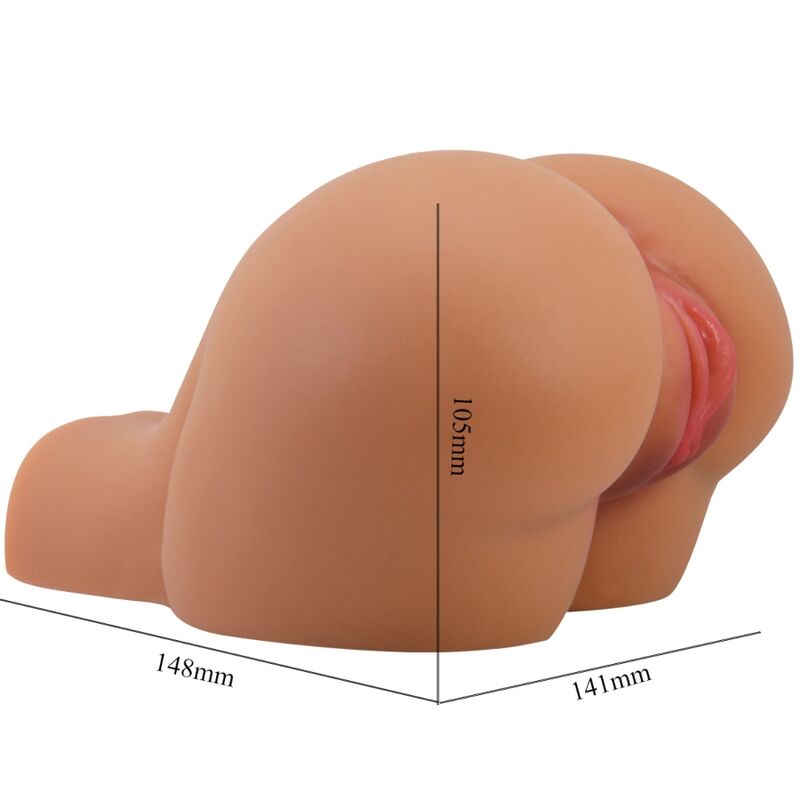 CRAZY BULL - KYLIE BILNAAD VIBRATOR MET REALISTISCHE VAGINA EN ANUS AFSTANDSBEDIENING