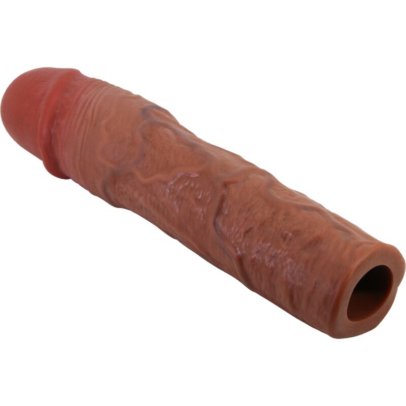PRETTY LOVE - STEVENSON PENIS SLEEVE MET VERLENGSTUK VAN 7,6 CM MULATTO
