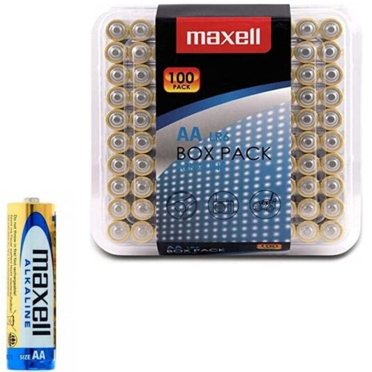 MAXELL - ALKALINE BATTERIJ AA LR6 VERPAKKING*100 BATTERIJEN