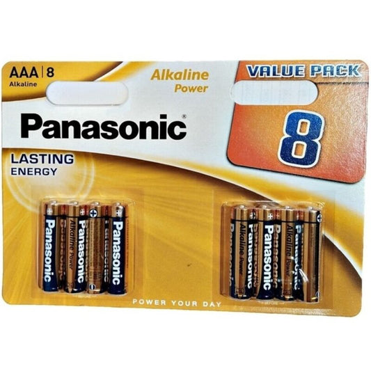 PANASONIC - BRONS ALKALINE AAA BATTERIJ LR03 BLISTER*8