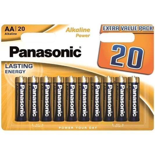 PANASONIC - BRONS ALKALINE AA BATTERIJ LR6 BLISTER*20