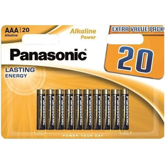 PANASONIC - BRONS ALKALINE AAA BATTERIJ LR03 BLISTER*20