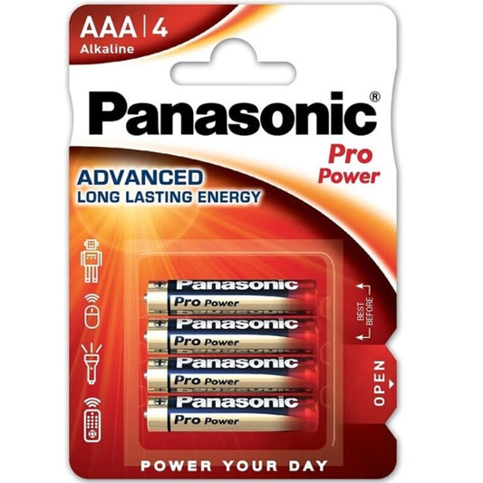 PANASONIC - PRO POWER ALKALINE AAA BATTERIJ LR03 BLISTER*4