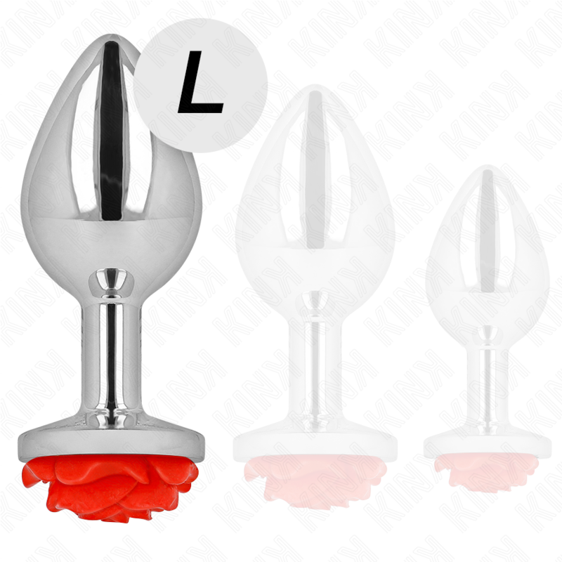 KINK - PLUG ANAL ROODROZE MAAT L