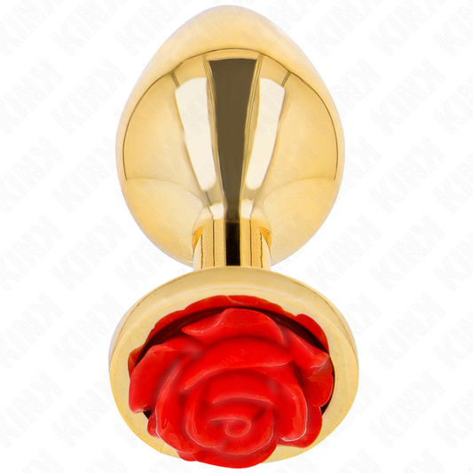 KINK - ANALE PLUG GOUD ROOD ROOS MAAT S