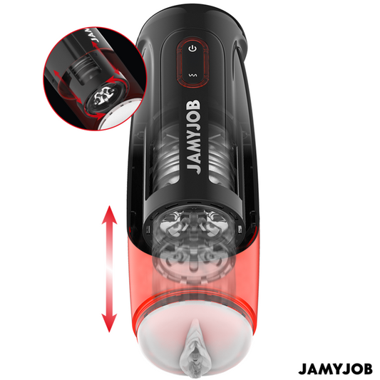 JAMYJOB - STORM AUTOMATISCHE VAGINA MASTURBATOR 10 ROTATIE- EN STOOTMODI