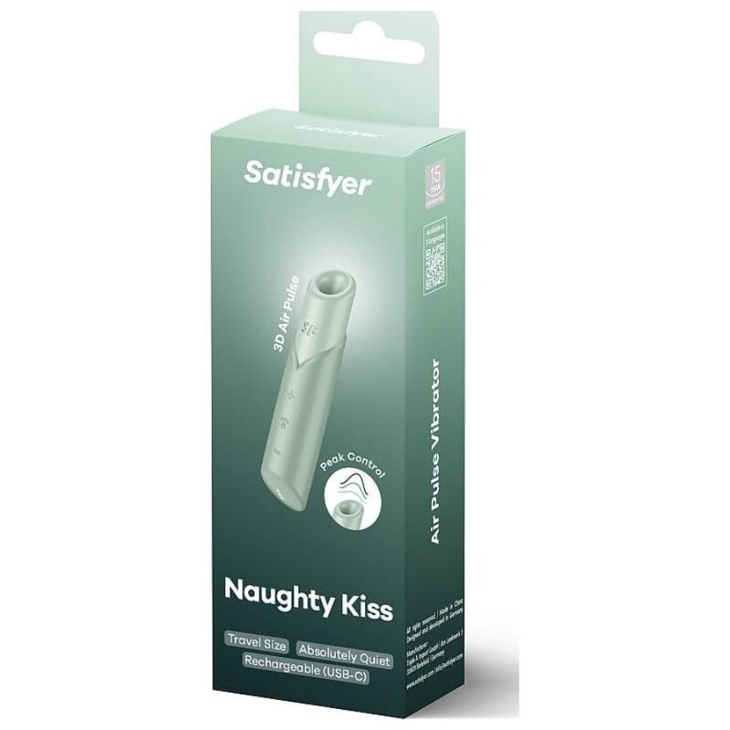 SATISFYER - NAUGHTY KISS WAVE KLITORISSTIMULATOR AQUAMARIJN