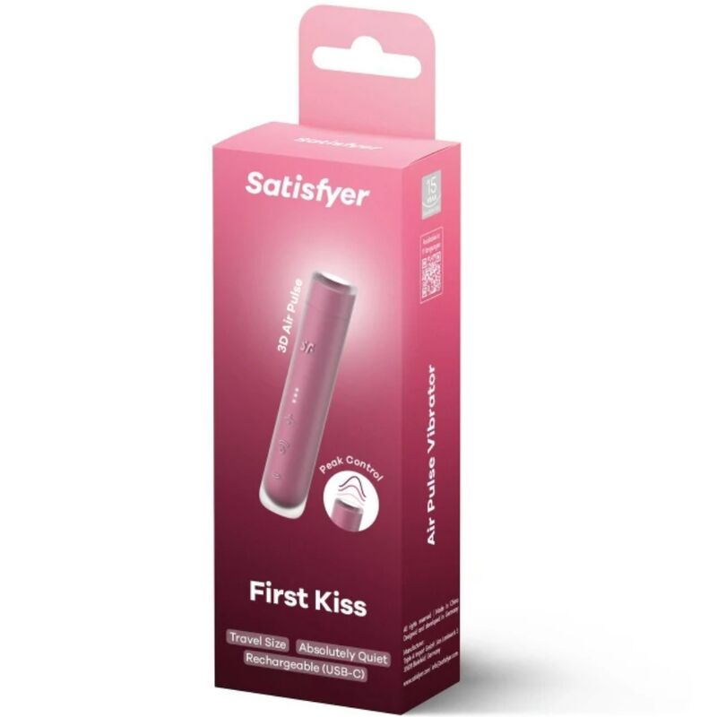 SATISFYER - FIRST KISS WAVE CLITORISSTIMULATOR GARNET