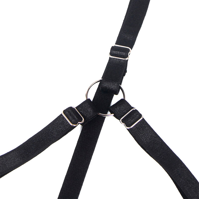 SUBBLIME - 955205 BH-SET MET VERSTELBARE ZWARTE STRIK L/XL