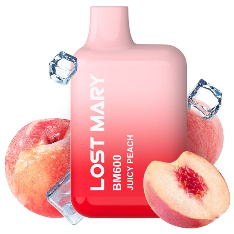 LOST MARY - BM600 NICOTINE VAPER 2% WEGWERP JUICY PEACH