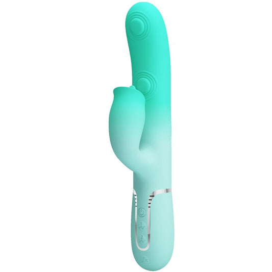 PRETTY LOVE - GIGI MULTIFUNCTIONELE KONIJNENVIBRATOR AQUAMARIJN