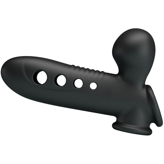 PRETTY LOVE - KRAAN PENIS SLEEVE MET AIRBAG ZWART