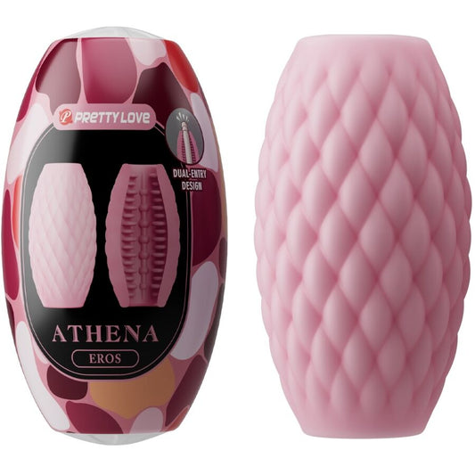 PRETTY LOVE - ATHENA EROS SILICONEN MANNELIJKE MASTURBATOR ROZE