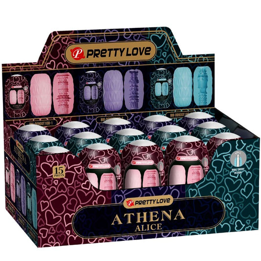 PRETTY LOVE - ATHENA ALICE PACK 15 VERSCHILLENDE MENSELIJKE MASTURBATOREN