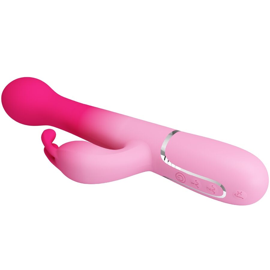 PRETTY LOVE - DEJON 3 IN 1 MULTIFUNCTIONEEL KONIJN VIBRATOR ROZE