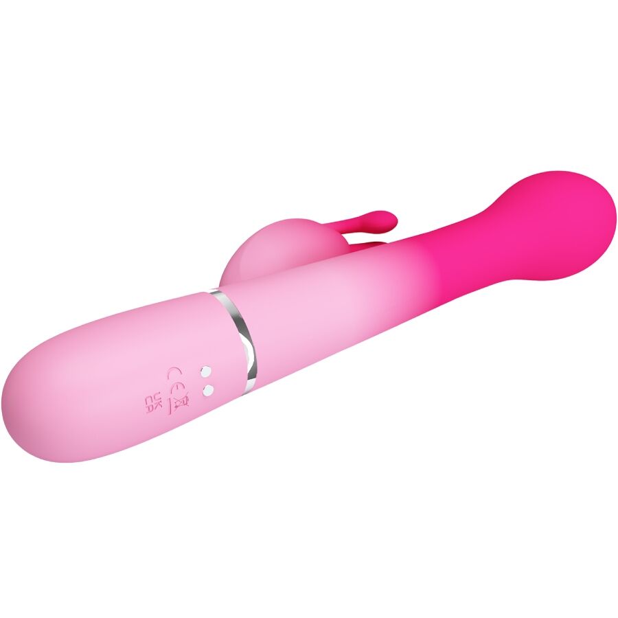 PRETTY LOVE - DEJON 3 IN 1 MULTIFUNCTIONEEL KONIJN VIBRATOR ROZE