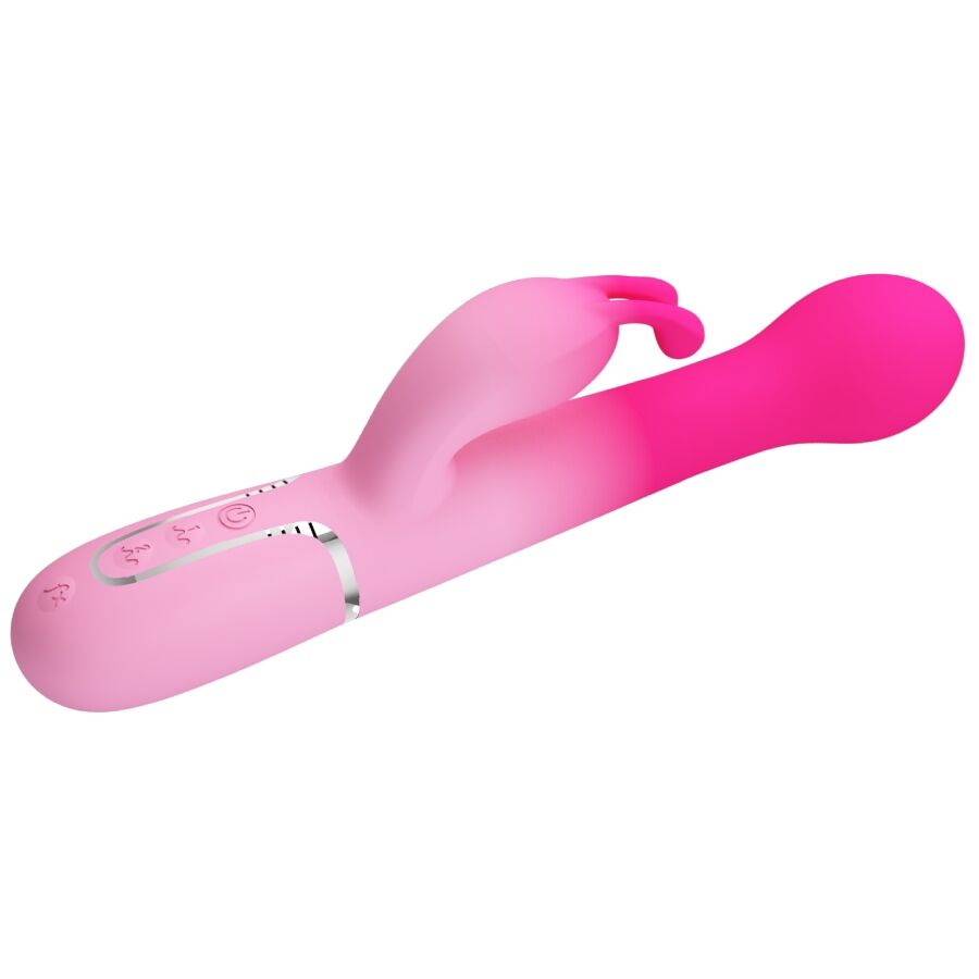 PRETTY LOVE - DEJON 3 IN 1 MULTIFUNCTIONEEL KONIJN VIBRATOR ROZE