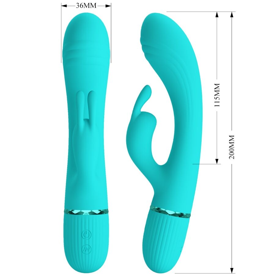 PRETTY LOVE - SCOCCO VIBRATOR KONIJN TURKOOIS