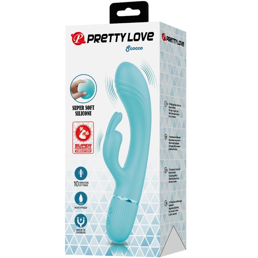 PRETTY LOVE - SCOCCO VIBRATOR KONIJN TURKOOIS