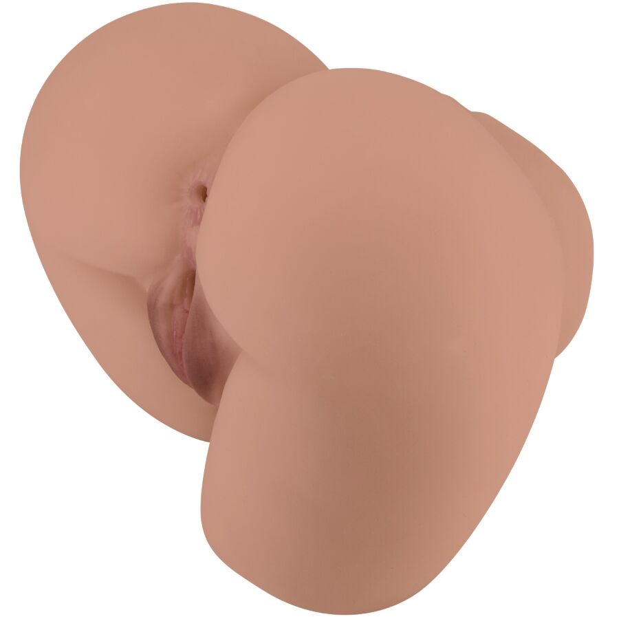 CRAZY BULL - BERNACE KONTVIBRATOR MET REALISTISCHE VAGINA EN ANUSVLEES AFSTANDSBEDIENING