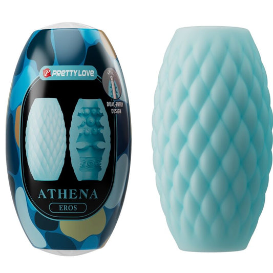 PRETTY LOVE - ATHENA EROS SILICONEN MANNELIJKE MASTURBATOR HEMELSBLAUW
