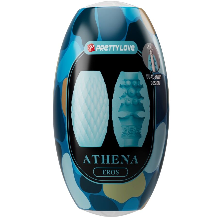 PRETTY LOVE - ATHENA EROS SILICONEN MANNELIJKE MASTURBATOR HEMELSBLAUW