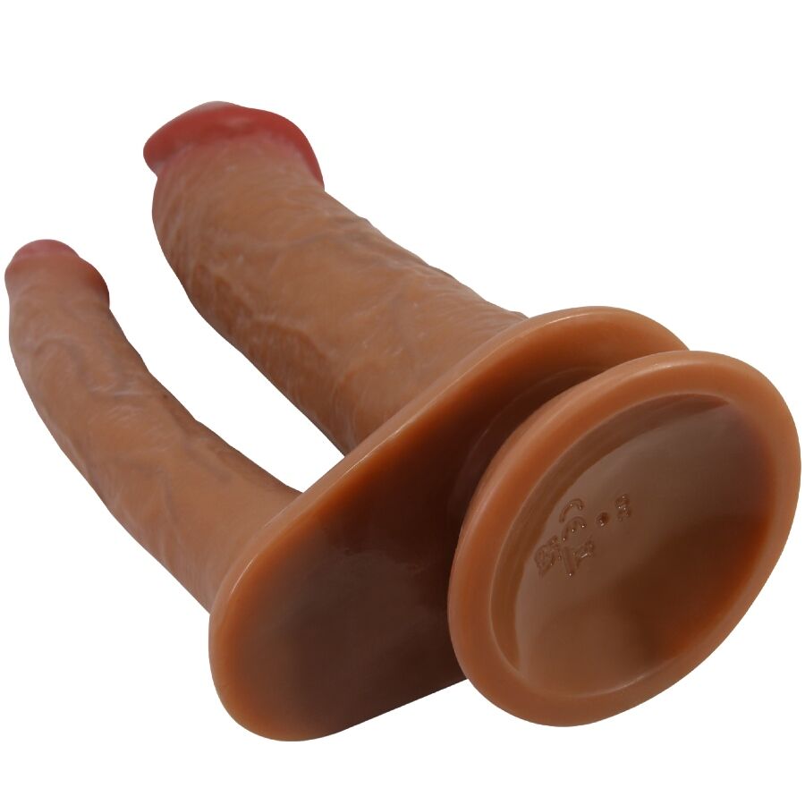 PRETTY LOVE - HULBERT DUBBELE REALISTISCHE DILDO MET TRILLING MULATO