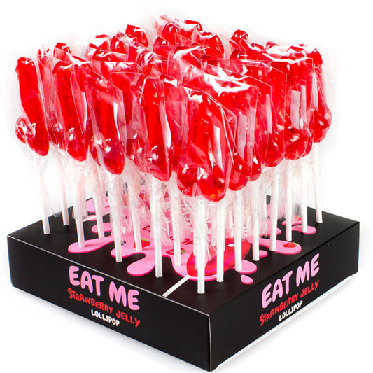 SECRETPLAY - DISPLAY ASSORTIMENT PENIS-LOLLY'S AARDBEI 40 STUKS