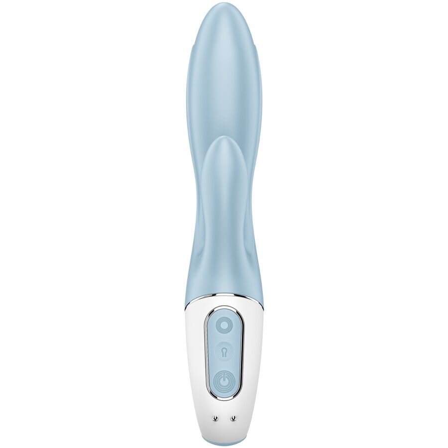 SATISFYER - AIR PUMP BUNNY 1 OPBLAASBARE KONIJN VIBRATOR BLAUW