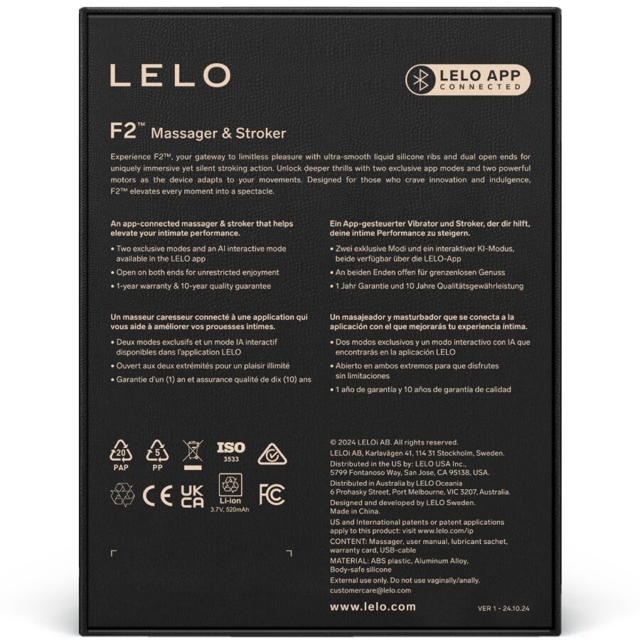 LELO - F2S™ TEAL MANNENMASTURBATOR BLAUW