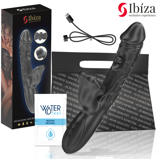 IBIZA - VIBRATOR EN CLITORISSTIMULATOR MET BIJT- EN ROTATIE-EFFECT