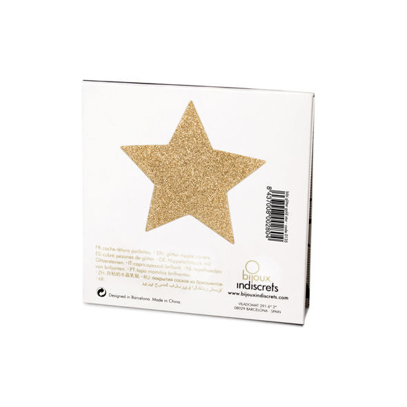 BIJOUX - INDISCRETS FLASH GOUDEN STER NIPPLE COVERS