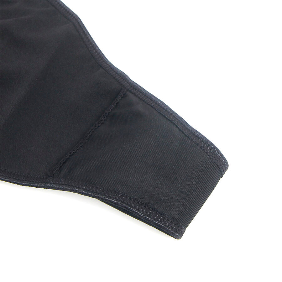 SUBBLIME - 957520 LEREN JURK MET BLOEMENKANT ZWART S/M