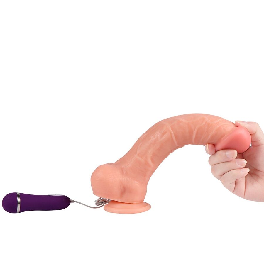 SHEQU - APOLO VIBRATOR DILDO MET AFSTANDSBEDIENING 24,5 CM