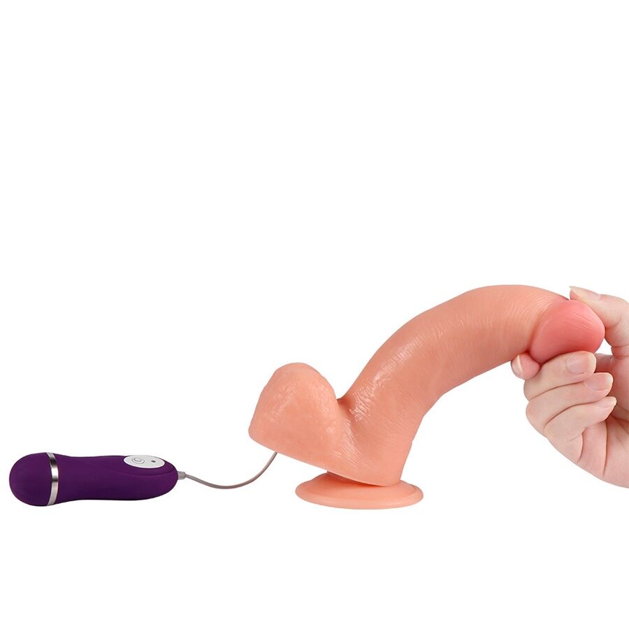 SHEQU - APOLO VIBRATOR DILDO MET AFSTANDSBEDIENING 24,5 CM