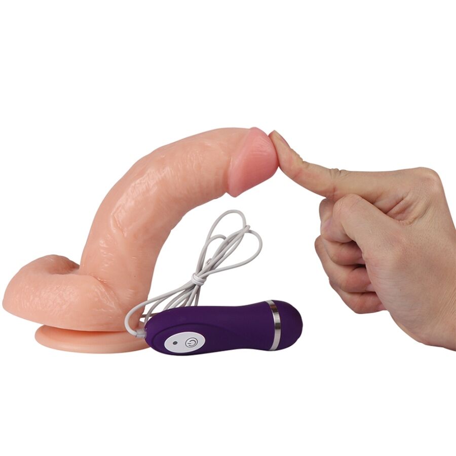 SHEQU - KASSADIN VIBRERENDE DILDO MET AFSTANDSBEDIENING 17,5 CM