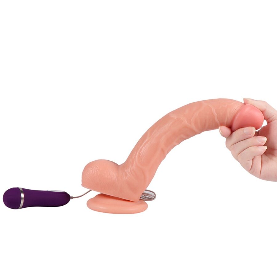 SHEQU - OPTIMUS TRILLENDE DILDO MET AFSTANDSBEDIENING 28 CM