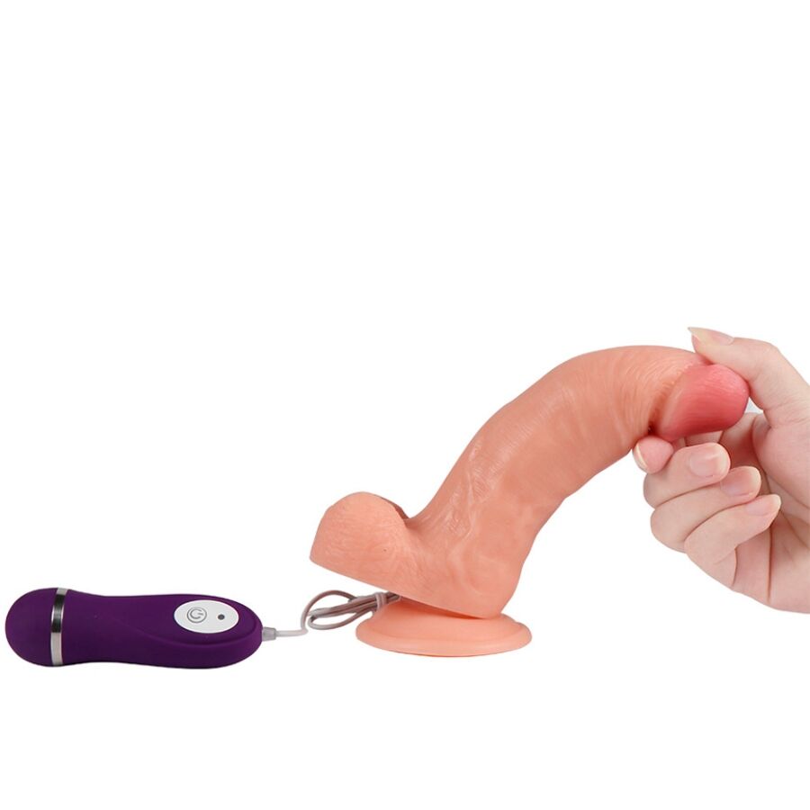 SHEQU - IRON DRAGON VIBRATOR DILDO MET AFSTANDSBEDIENING 17,5 CM